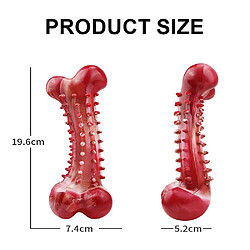 Avis Jouet pour chien Brosse à dents molaire résistante aux morsures - Simulation d'os en caoutchouc naturel