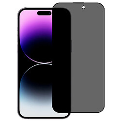 Protecteur écran en verre à haute teneur en aluminium-silicium anti-rayures, étanche à la poussière pour iPhone 14 Pro - transparent