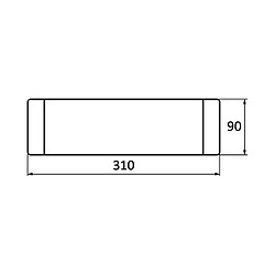 Acheter Applique LED BRAYTRON AVVA1, blanc, 12W, 810lm, aluminium