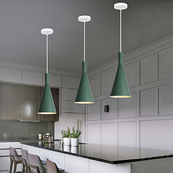 Avis Stoex Lustre Minimaliste Nordique Vert Suspension Luminaire Rétro Suspension en Métal Plafonnier Moderne Intérieur