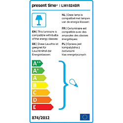 LEITMOTIV Lampe à poser design Enchant - H. 30 cm - Blanc mat