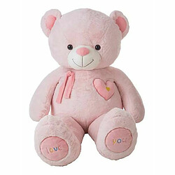 BigBuy Kids Jouet Peluche Valentin Rose Ours 115 cm