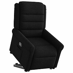 vidaXL Fauteuil inclinable noir tissu