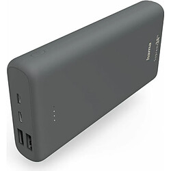 Hama Powerbank Supreme 24000 mAh (Batterie Externe avec 1 USB C + 2 Ports USB A, Power Pack certifie, Batterie pour telephone Portable, Tablette, Haut-Parleur Bluetooth, etc., Chargeur Portable Petit