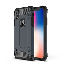 Wewoo Coque Housse de protection arrière combinée TPU + PC Armor pour iPhone X / XS bleu marine