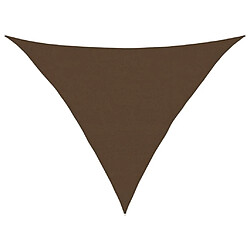 vidaXL Voile d'ombrage 160 g/m² Marron 5x5x6 m PEHD