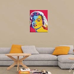 EPIKASA Impression sur Toile Marilyn Monroe, Multicouleur, Polyester, 45x3x70 cm