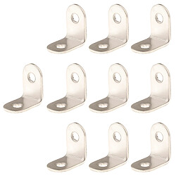 Acheter 10pcs attaches d'angle en acier epaissi angle droit 25x25x16mm