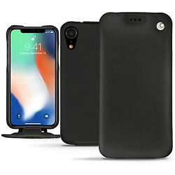 Housse cuir Apple iPhone Xr - Rabat vertical - Noir ( Nappa / Black ) - NOREVE