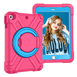 Coque en TPU + Silicone avec béquille pivotante à 360° Rose/bleu pour votre Apple iPad 10.2 (2019)