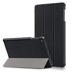 Etui en PU triple pli avec support noir pour votre Samsung Galaxy TAB A 10.1 2019 SM-T510/SM-T515