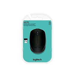 Totalcadeau Souris à capteur optique sans-fil 1000 dpi Noir - RF sans fil souris pour PC et ordinateur pas cher