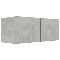 Acheter Maison Chic Ensemble de meubles TV 6 pcs | Banc TV Moderne pour salon | Meuble de Rangement - Gris béton Aggloméré -MN91497