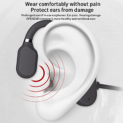 DYY-1 Casque Sans Fil Bluetooth à Conduction Osseuse Casque De Sport Noir