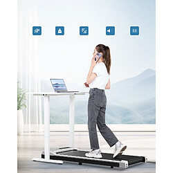 Tapis de marche Portable - DSKEUZEEW - Walking Pad 1-8 km/h, 2.5HP - Avec télécommande et écran LCD - Argenté