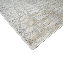 Avis Thedecofactory VERDIO USED - Tapis beige motif écaille en relief 160x230