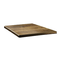 Topalit Plateau de table carré - 80 x 80 - Line Atacama cherry