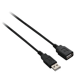 V7 Câble USB Noir M-F 18M Câble USB - Connecteurs Mâle/Femelle - 18 m - Noir