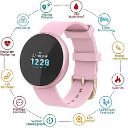 Avis Chrono Montre Connectée , Smartwatch Femme Hommes Moniteur de fréquence Cardiaque, IP70 étanche Réveil Automatique écran Montre Connectée téléphone Mobile pour iPhone Android ,Rose