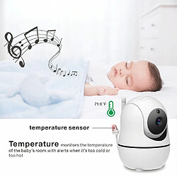 Avis Babyphone Camera 5 Pouces Vision Nocturne 360 Degrés Audio Berceuse EU Plug YONIS