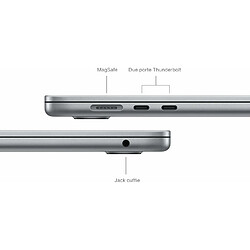 Avis Apple MacBook Air Ordinateur portable 38,9 cm (15.3') Apple M M3 8 Go 512 Go SSD Wi-Fi 6E (802.11ax) macOS Sonoma Gris