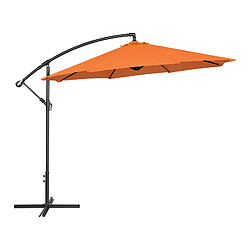 Helloshop26 Parasol déporté - Orange - Rond - diamètre 300 cm - Inclinable 14_0007590