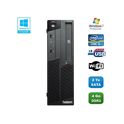 PC Lenovo Thinkcentre M90P 5864 Core i5-650 3.2GHz 4Go 2To Graveur WIFI Win 7 - Occasion