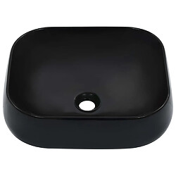 vidaXL Lavabo 44,5 x 39,5 x 14,5 cm Céramique Noir