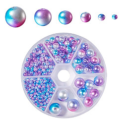 564PCS 3/4/6/8/10 / 12mm Faux ABS Perle Perle Pour La Fabrication De Bijoux F