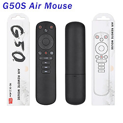 Universal G50S Flying Air Mouse Google Voice Infrarouge Apprentissage Microphone Gyroscope Télécommande 2.4G Sans fil G50 x96 Mini x96 Max avec G30S | Télécommande