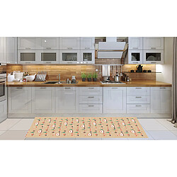 Alter Chemin de cuisine, 100% Made in Italy, Tapis antitache avec impression numérique, Coulisse antidérapante et lavable, Modèle de Noël - Andre, cm 180x52