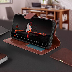 Acheter Avizar Housse Samsung Galaxy M20 Étui folio Portefeuille Fonction Support Vidéo marron