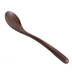 Cuillère à servir en bois de noyer noir cuillère louche pour mélanger la soupe en remuant d