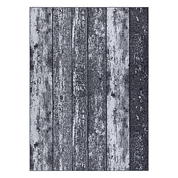 RUGSX TAPIS - MOQUETTE antidérapant WOOD bois planche gris 200x250 cm