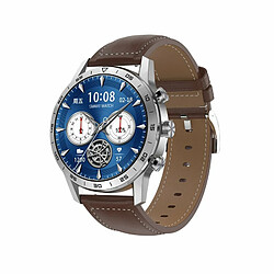 Montre Intelligente Pour Homme Avec Appel Bluetooth. Montre De Sport. Montre Intelligente. Bracelet Argenté Marron