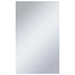 Maison Chic Miroir mural à LED, Miroir murale de salle de Bain 60x100 cm -MN87560