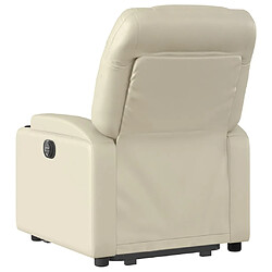 Acheter vidaXL Fauteuil inclinable de massage électrique crème similicuir