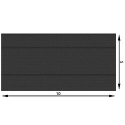 Acheter Helloshop26 Bâche de piscine rectangulaire noire 500 x 1000 cm 3408095