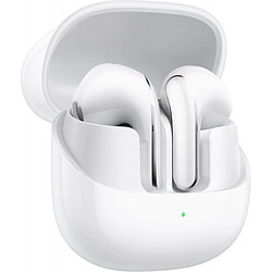 Casque Xiaomi Buds 5 Bluetooth 5.4 TWS - Microphone intégré - Autonomie de la batterie jusqu'à 6 heures - Suppression active du bruit - Contrôle tactile - Couleur blanche 