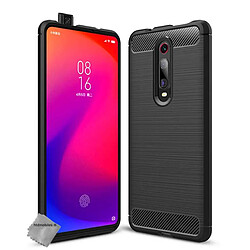 Htdmobiles Coque silicone gel carbone pour Xiaomi Mi 9T + film ecran - NOIR