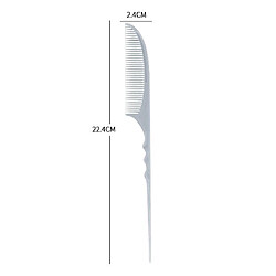 Acheter Barbers Pin Tail Peigne Anti Statique Dents Fines Sectioning Peigne De Coiffure Gris