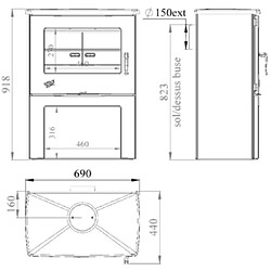 Avis Poêle à bois fonte 8.5kw sahara - 362113sahara - GODIN