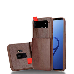 Cadorabo Coque Samsung Galaxy S9 Etui en Marron