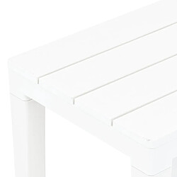 Acheter vidaXL Bancs de jardin lot de 2 Blanc Plastique