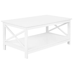 Beliani Table basse MDF Blanc FOSTER