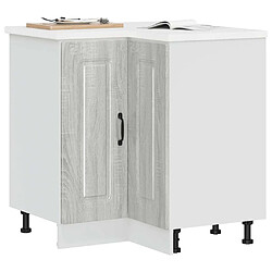 vidaXL Armoire d'angle de cuisine Kalmar sonoma gris bois d'ingénierie