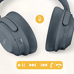 Hoco Hoko Casque Bluetooth avec Réduction de bruit Micro et Boutons de commande Bleu Roi pas cher