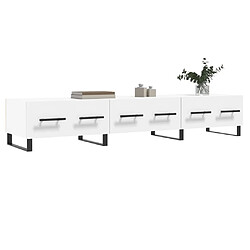 Avis Maison Chic Meuble TV scandinave - Banc TV pour salon blanc 150x36x30 cm bois d'ingénierie -MN92503