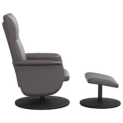 Acheter Maison Chic Fauteuil inclinable,Fauteuil luxe de relaxation avec repose-pied gris similicuir -MN50014