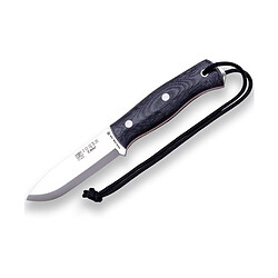 Couteau de survie Joker "Ember Scandi" CM122, lame de 10,5 cm, mango Toile Micarta, étui en cuir, comprend un paracord, un outil pour la pêche, la chasse, le camping et le trekking